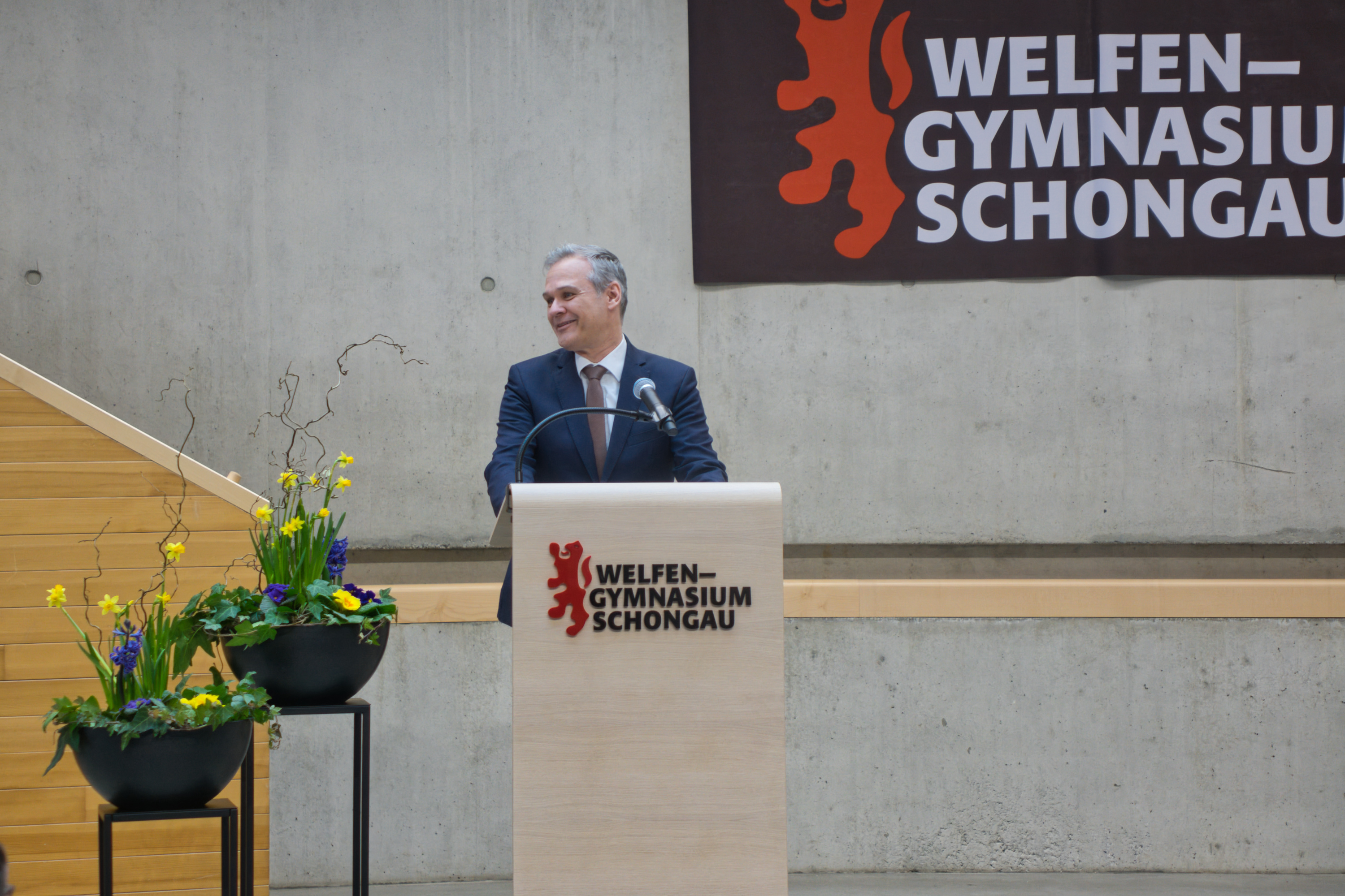 Alexander Pfaffendorf begrüßt zur Feierstunde