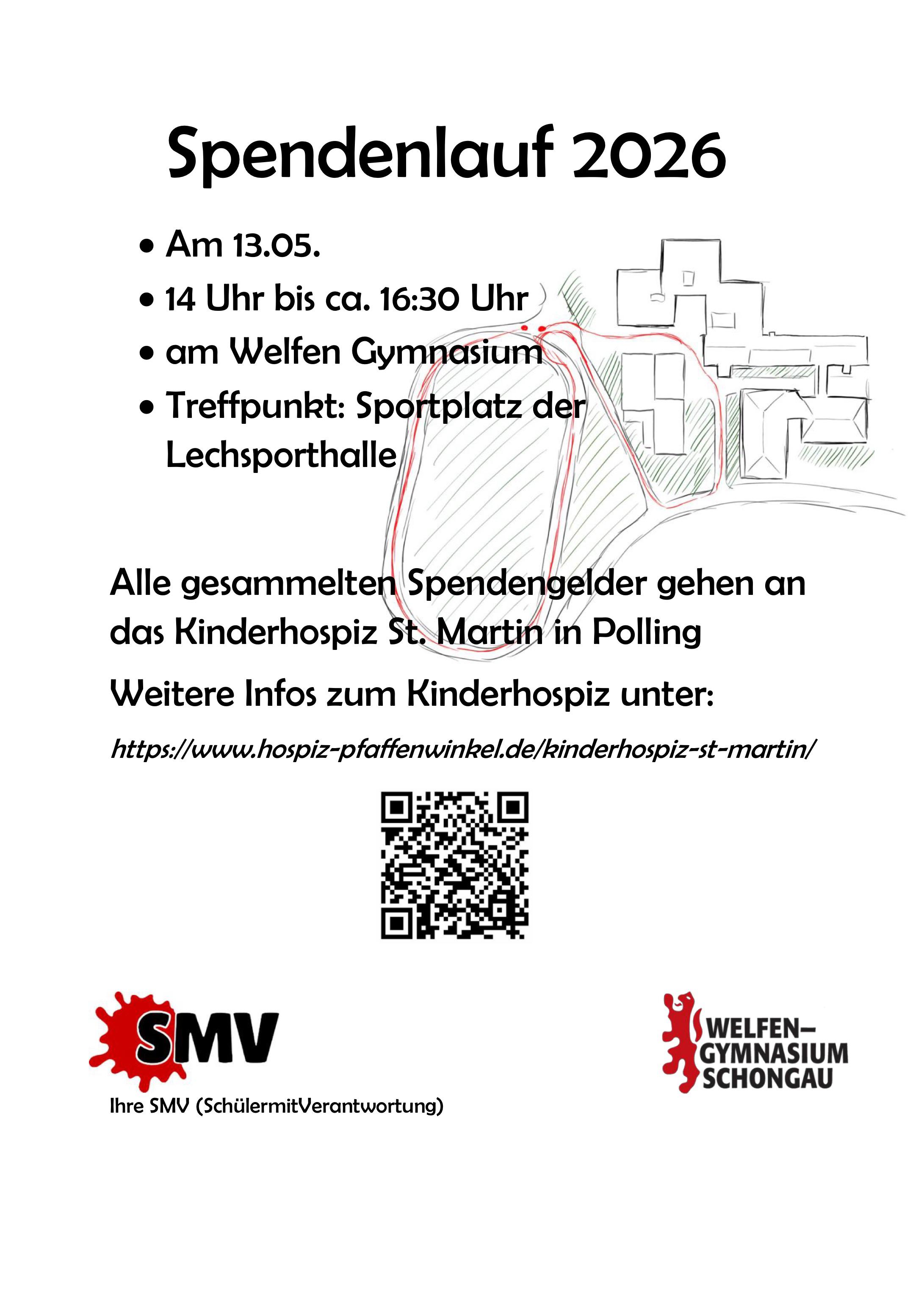 Ankündigung Spendenlauf